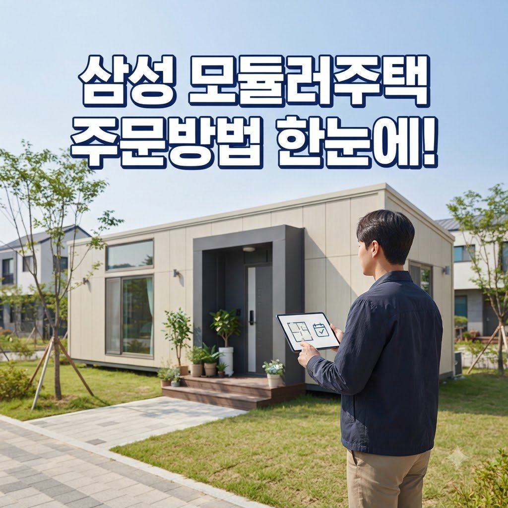 삼성 모듈러 주택 주문방법 단계별 절차 한눈에